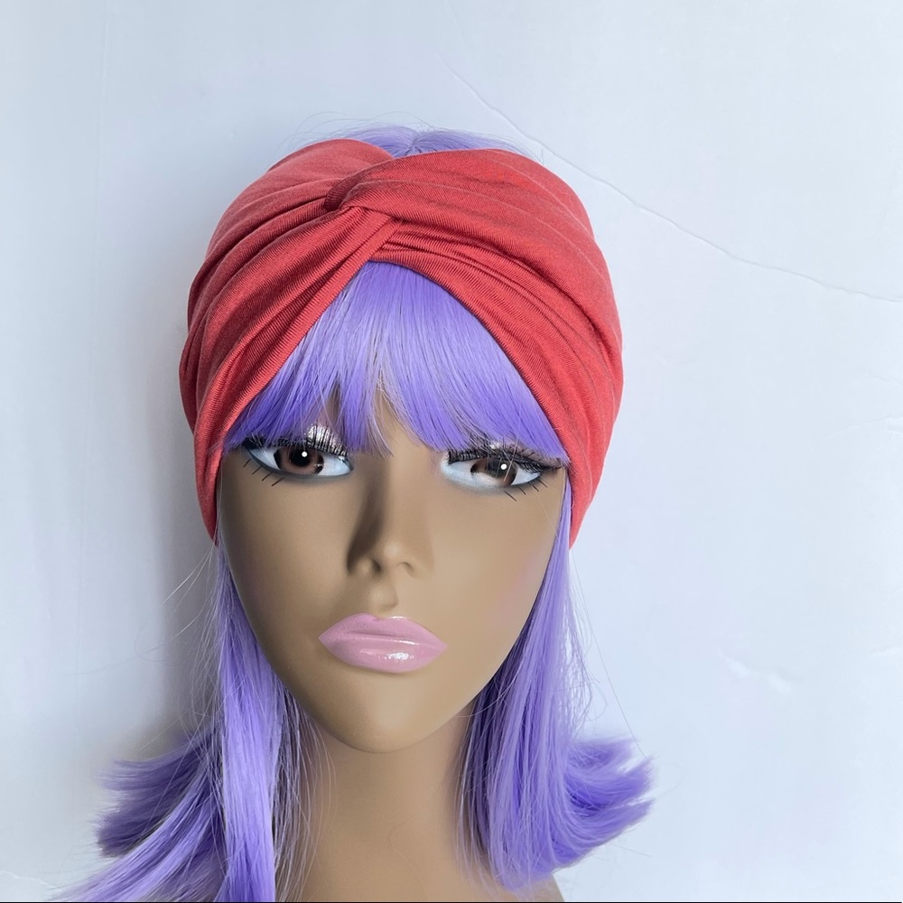 Wide Burnt Orange Twisted Headband, Headwraps
